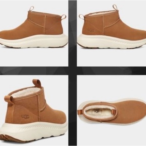 Ugg CA805 V2 Ultra Mini Men’s Size 6.5 Wool Sneaker Boot Suede Chestnut UggPlush - Picture 1 of 13